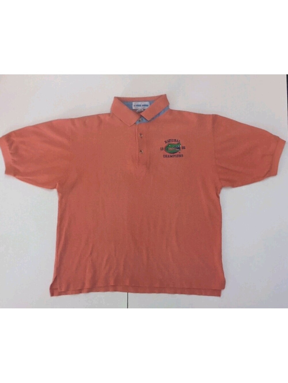 Florida Gators 1996 National Champion Polo Shirt Comb Cotton College Classics Lg